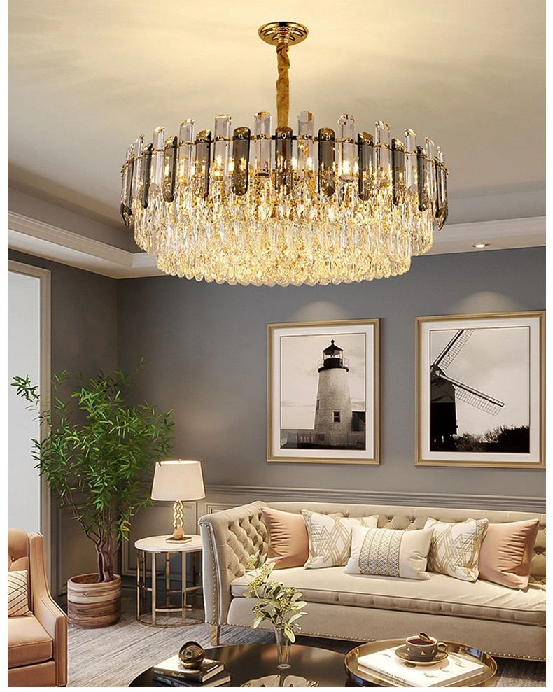 Luxury Nordic Lamp Modern Crystal Creative Design Transparent Crystal Decorative Indoor Pendant Modern Hanging Chandelier Light
