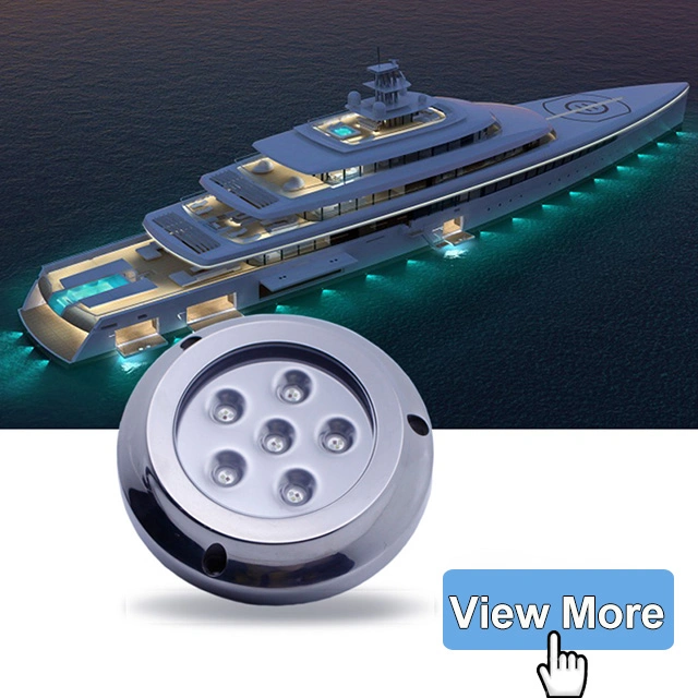 12volt RGBW IP68 Waterproof Marine Boat Yacht Navigation LED Underwater Transom Lights