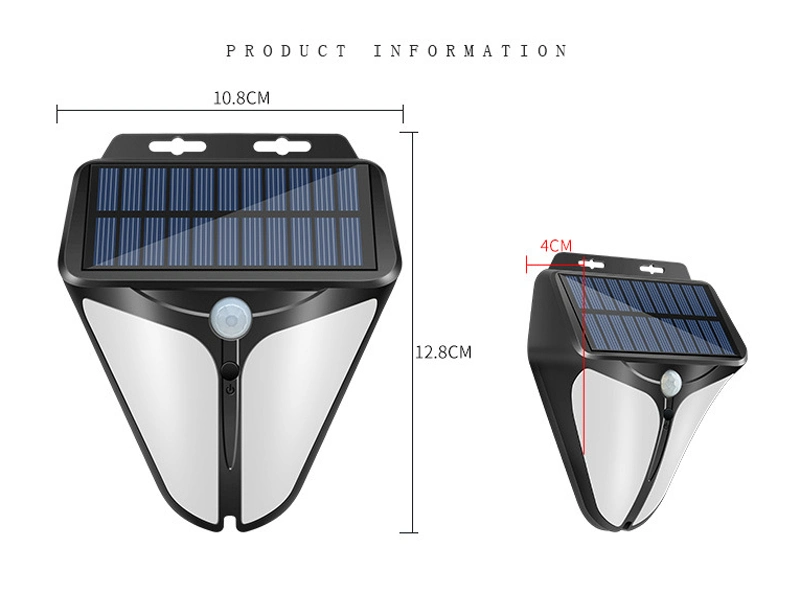 Solar Outdoor Lights 38 LED Waterproof Solar Powered Motion Sensor Light with 3 Modes Outdoor Security Lights Wireless Wall Lamp