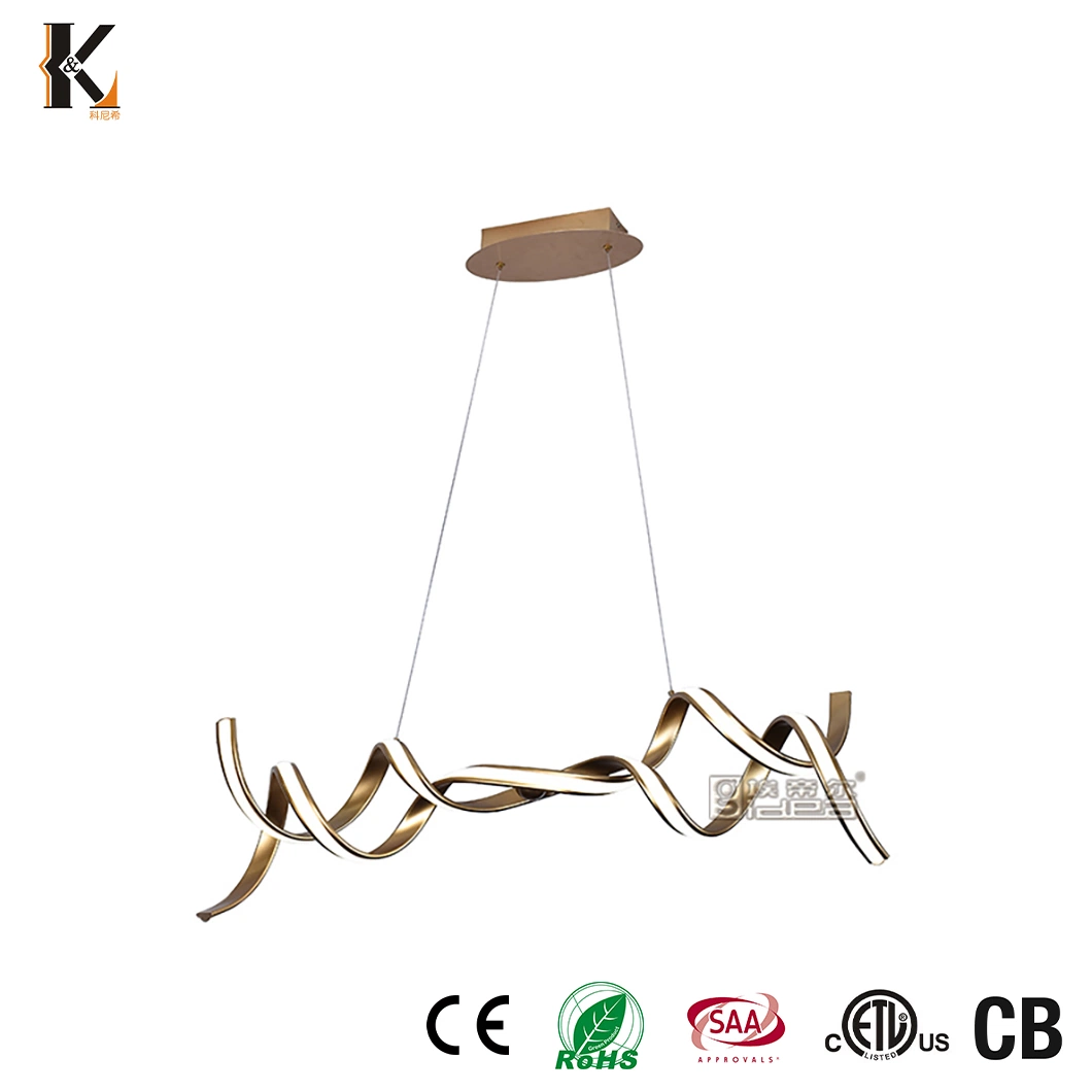 Aluminum Dining Room Chandelier Light China Online Customization Well Quality LED Aluminium Chandeliers Fixture Aluminum Pendant Light for Dining Table