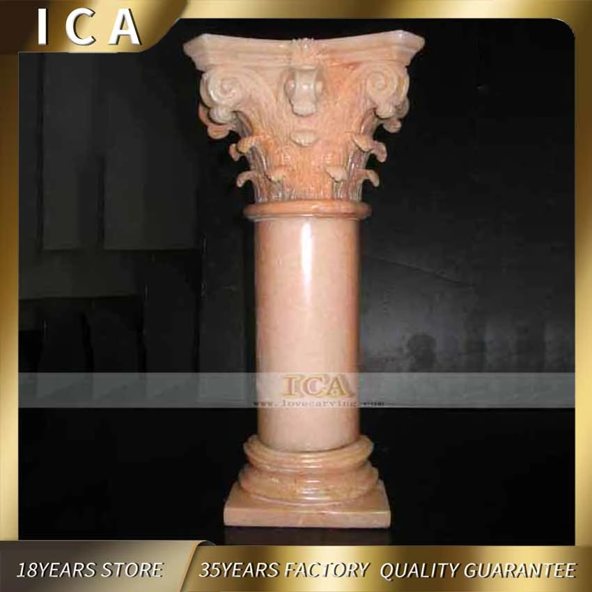 Red Marble Pillar Classic Roman Small Column