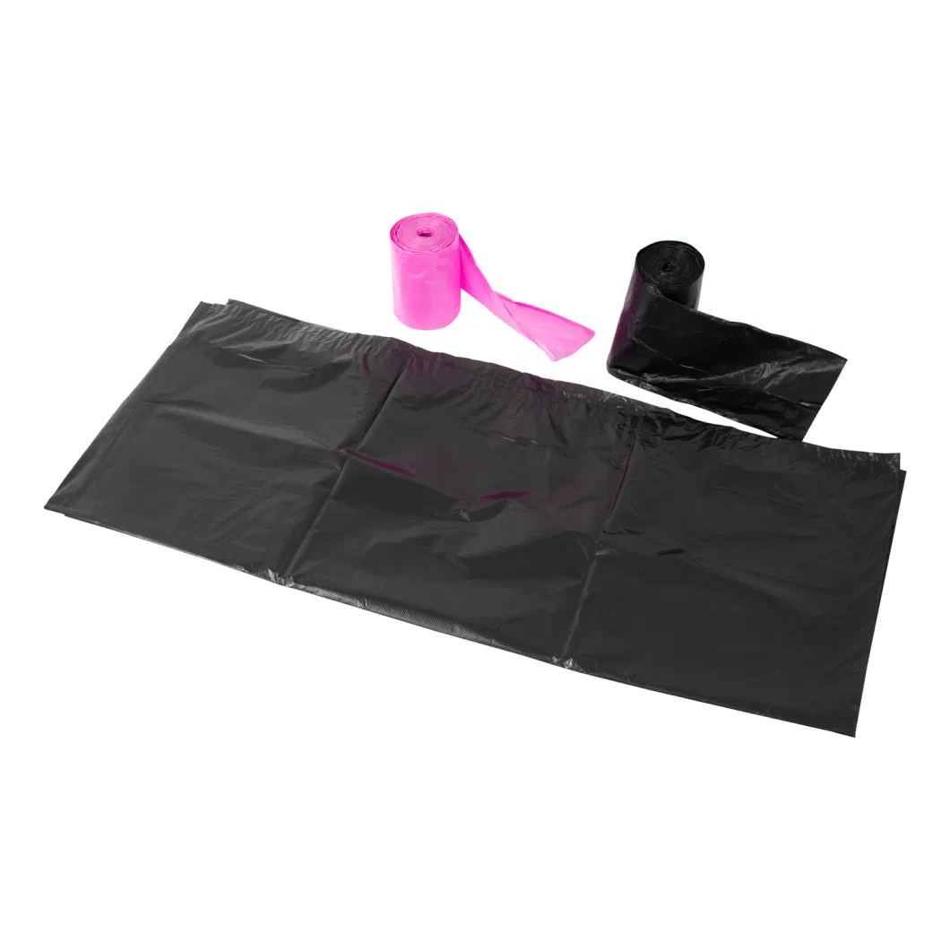 High Quality Big Size Outdoor or Public Place Used T-Shirt Biodegradable Black Rabbish Bag