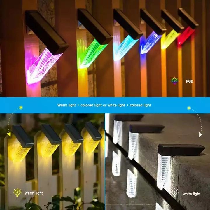 Balcony Garden Fence Lights Cross Border Solar Outdoor Garden Stair Lights Aisle Corridor Fence Waterproof Wall Light