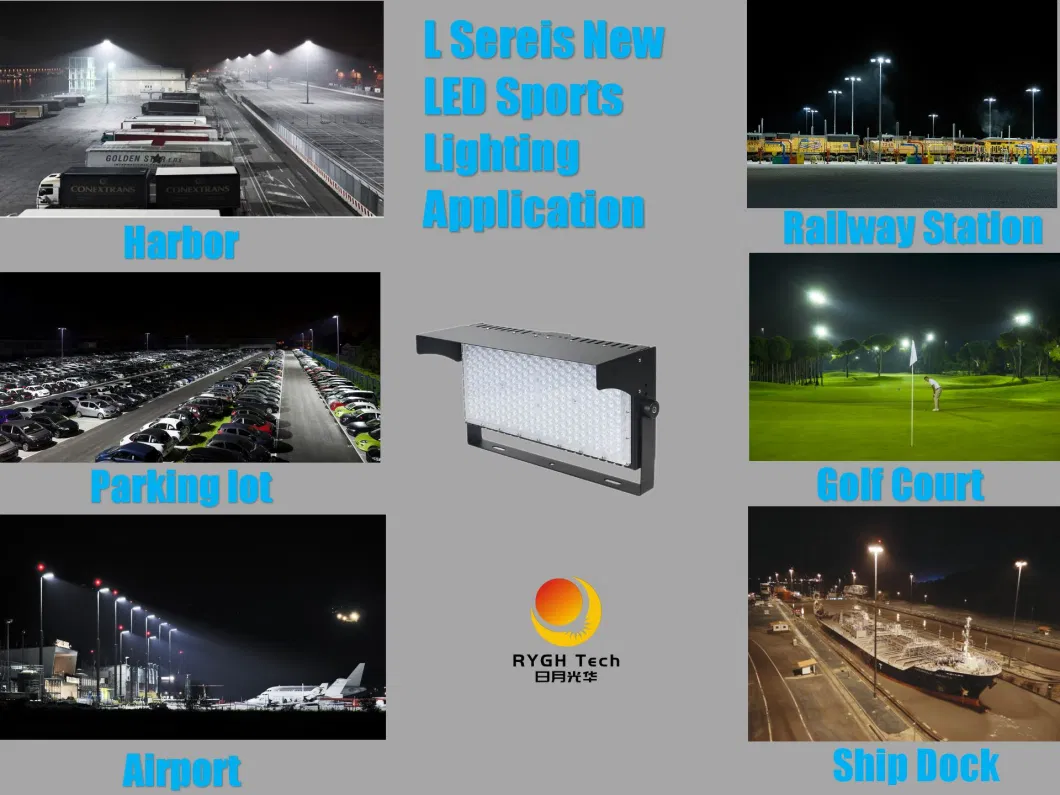 Sports Airport Railway Station Arena Tower Bridge Golf Court High Mast IP65 Cricket Stadium LED 1500 Watt LED Flood Light