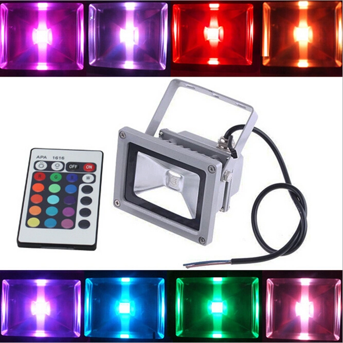 Color Changing Spotlights 50W 200W Exterior Landscape Decorative Outdoor RGB Flood Light