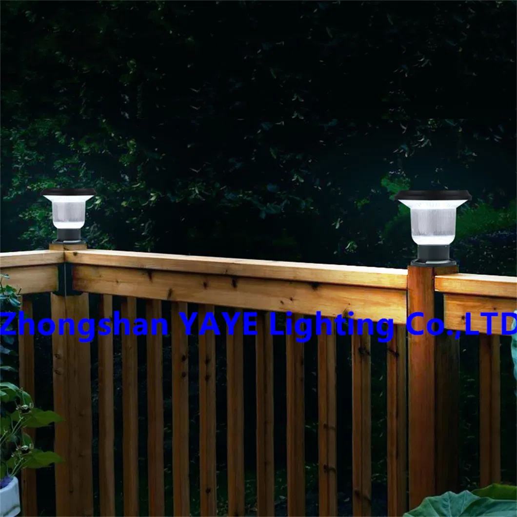 Yaye Factory LED Solar Pillar Lighting Garden Park Pathway Waterproof IP67 High Power 50W High Quality Best Service 3 Years Warranty Best Service