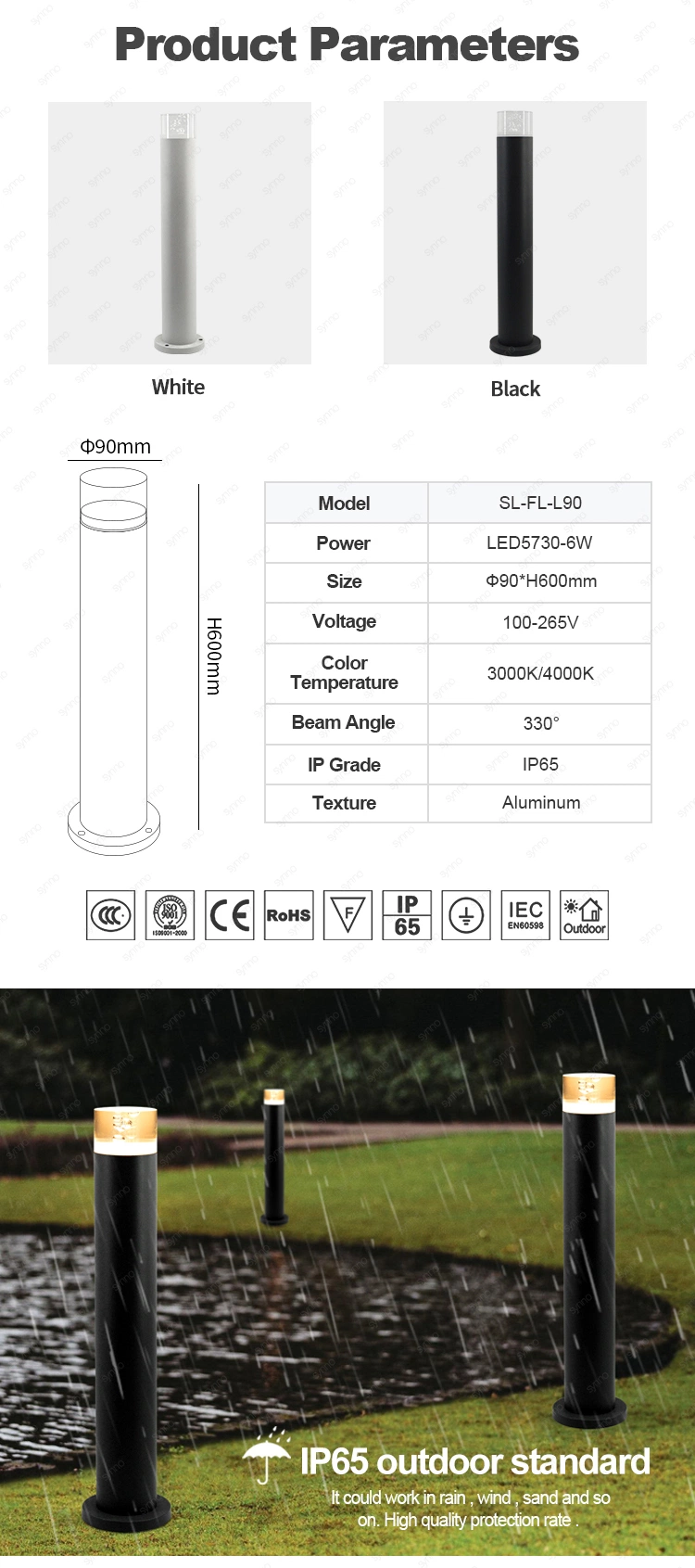 Outdoor Low-Voltage LED Landscape Garden Driveway Pathway Lawn Bollard Lights