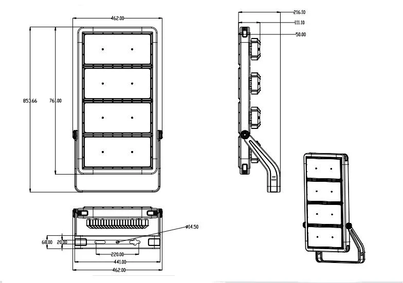 LED High Mast Light 160lm/W 1000W Stadium Sports Lighting