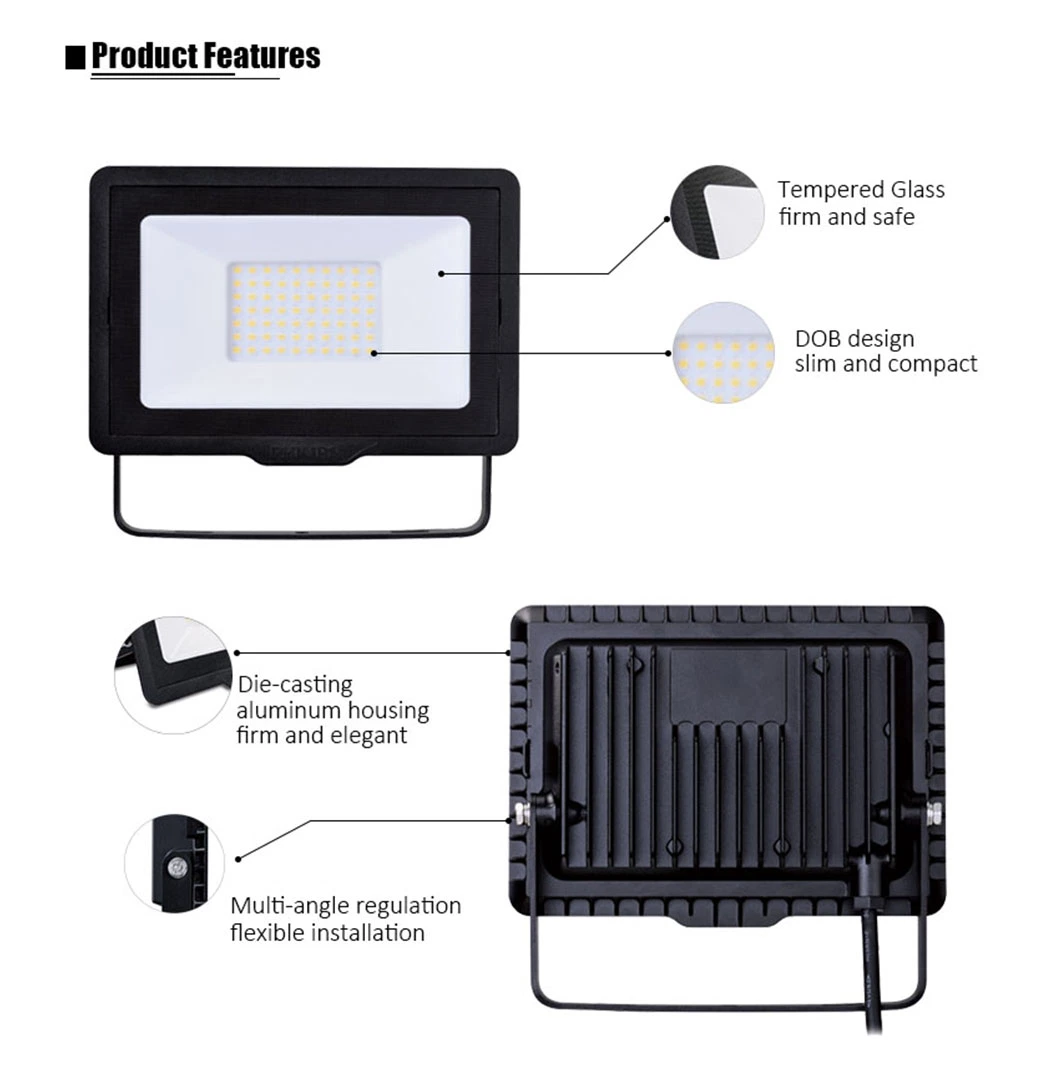 Hot Products LED Bulb Lamp Floodlight Dob 200W 150W 100W LED Spot Flood Lights Outdoor Light