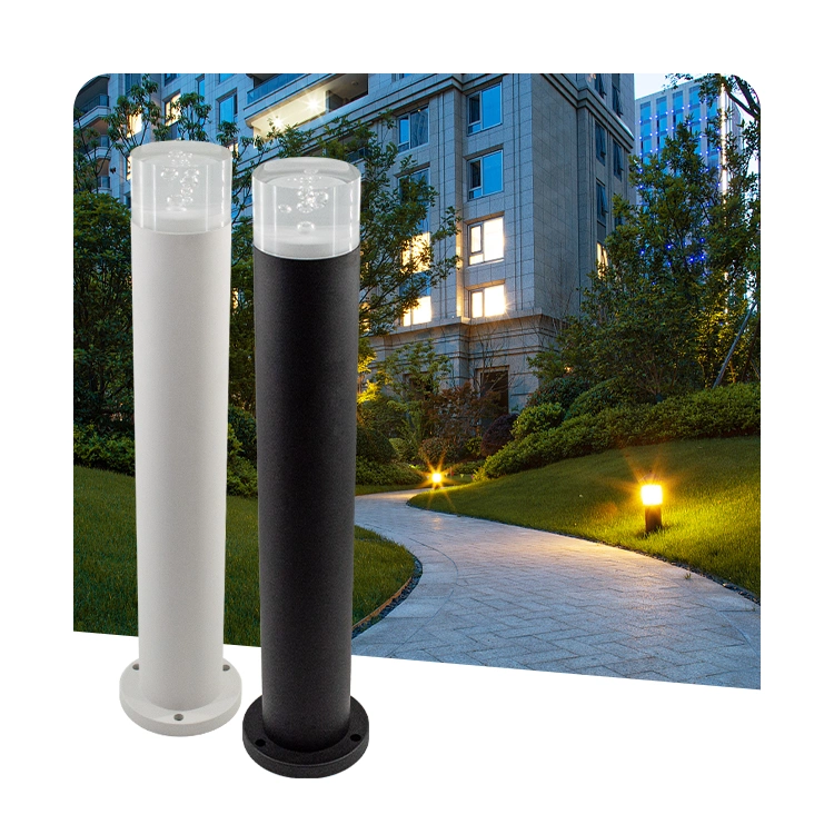 Outdoor Garden IP65 Waterproof Aluminum Short Plinth Bollard Garden Lawn LED Light
