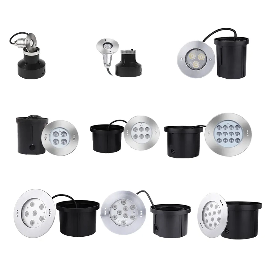 Premium RGB 3W IP68 Waterproof White Buried Recessed Inground Lighting Ground Uplight LED Underground Light