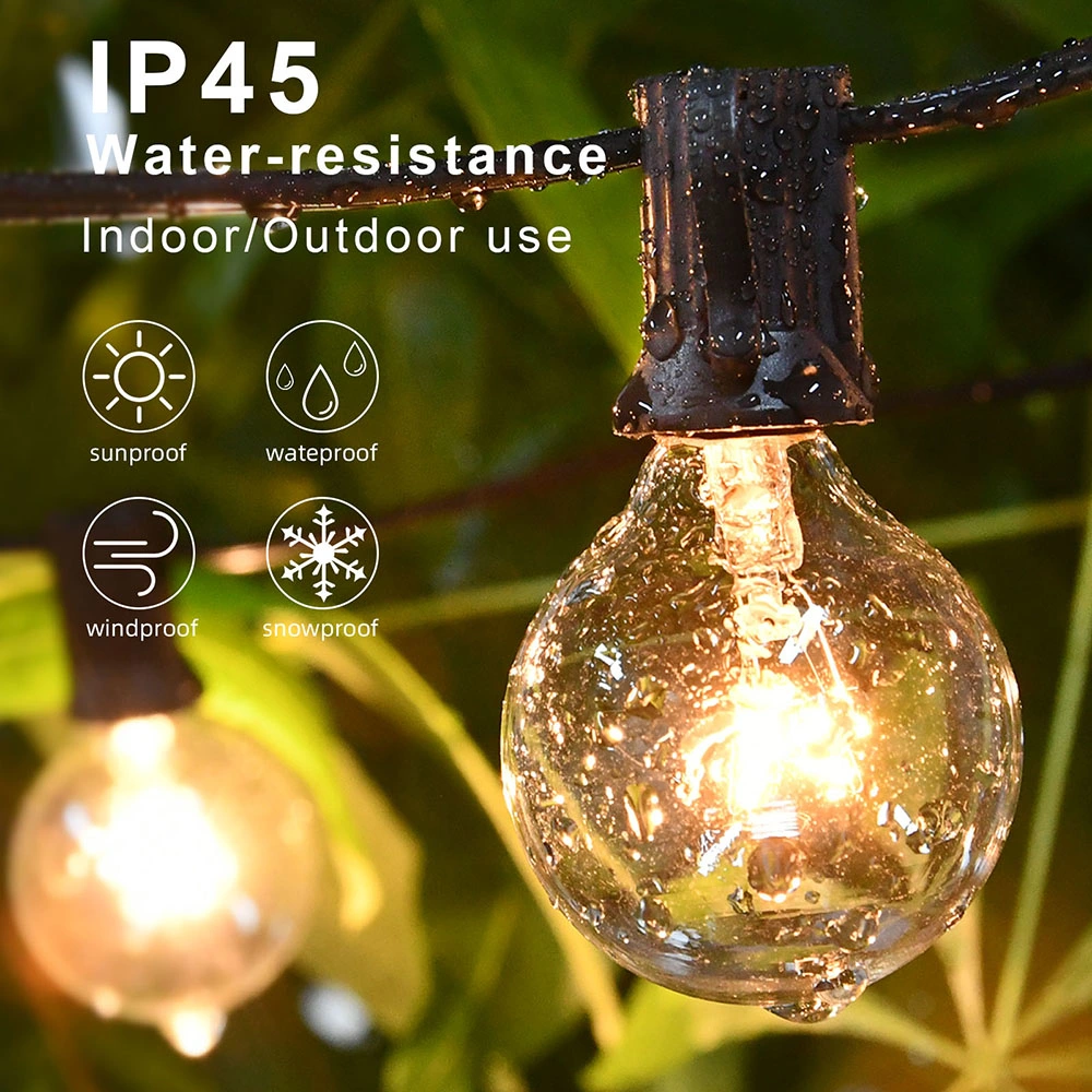 Festoon Pendant Lamp Christmas New Year Wedding Garden Backyard G40 Outdoor String Lights (WH-AP-451)