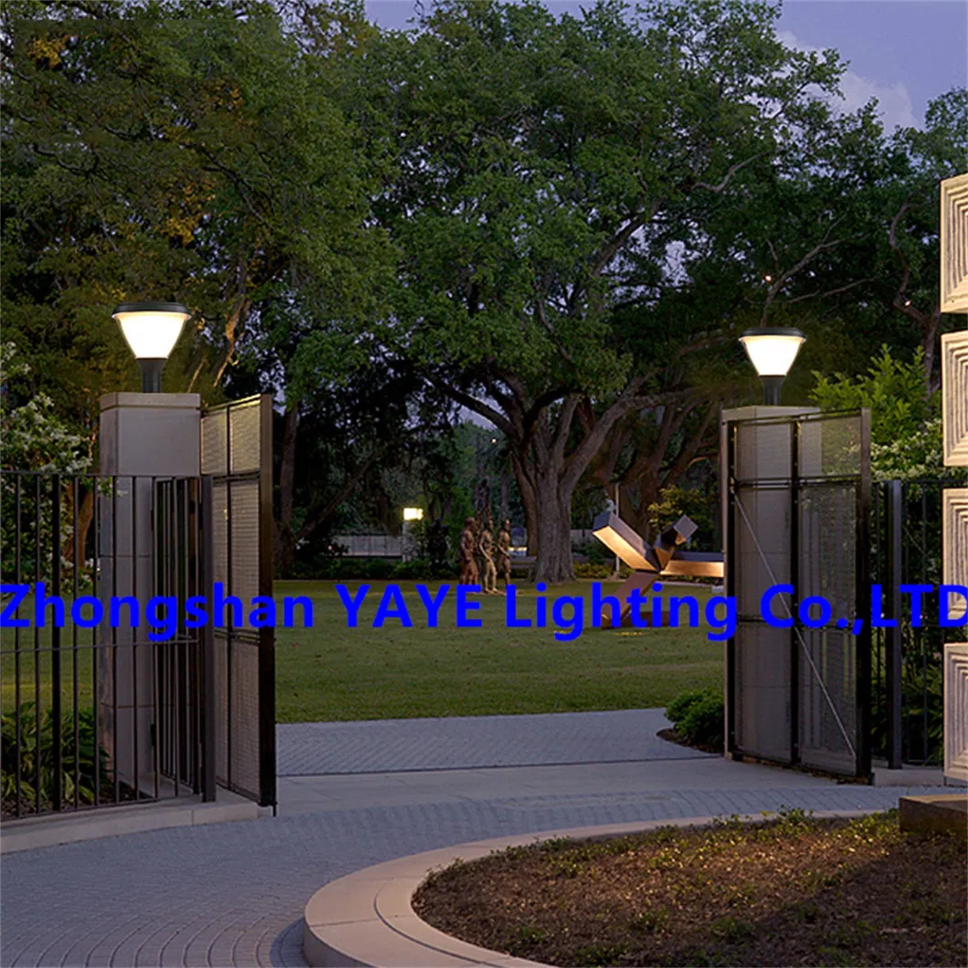 Yaye Factory LED Solar Pillar Lighting Garden Park Pathway Waterproof IP67 High Power 50W High Quality Best Service 3 Years Warranty Best Service