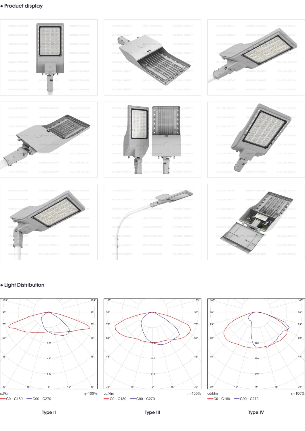 Aluminum Square LED Street Lamp Solar Lights Smart Garden Light Outdoor Lighting