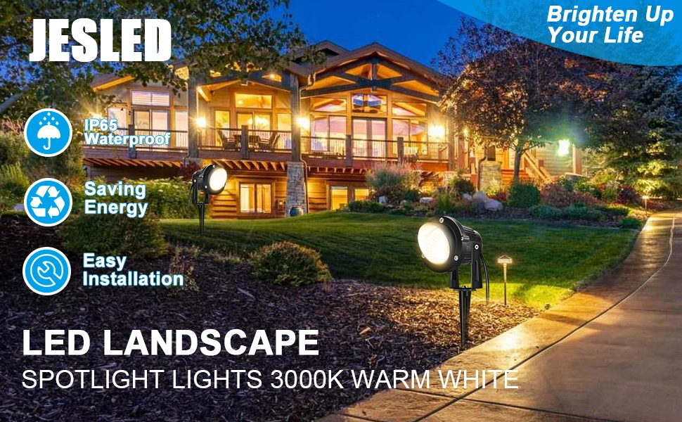 Jesled 5W 7W 10W 12W Outdoor P65 LED Inground Tree Lawn Landscape Garden Palm Coconut Tree Spike Flood Spot Lights