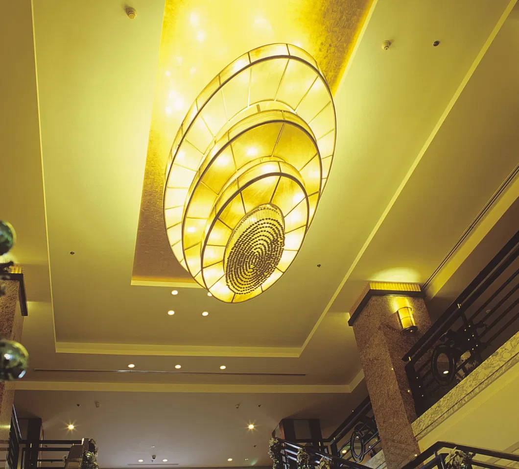 Modern Luxury Hotel Decorative Hallway Lobby Large Irrecgular Shape Custom Big Ceiling Lamp Project LED Light Fixture