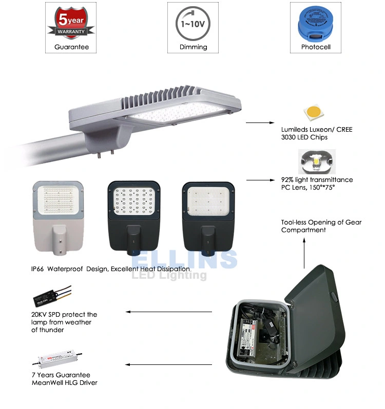 High Power LED Street Light Urban Street Lighting