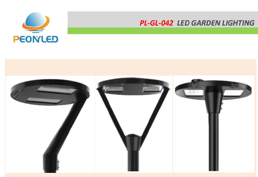 IP66 LED Post Top Light Street Outdoor Garden Lights Black Pole Light 60W 80W 100W in EU Stock