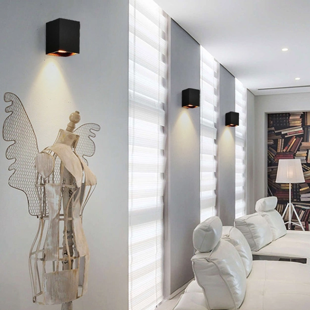 How Bright Morden Headboard Reading Lamp Aluminum LED Lamps Decoration Indoor Modern Bedside GU10 Wall Light Fixture