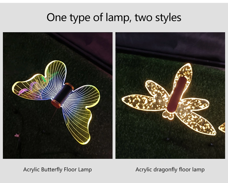 Outdoor Butterfly Shape Holiday Christmas Solar LED Decorative Light for Garden Pathway Walkway