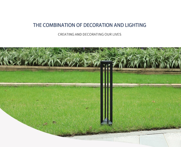 Simple Design LED Bollard Light Outdoor Garden Light 800-2500mm Square Meter Illuminating Aluminum Lawn Lights
