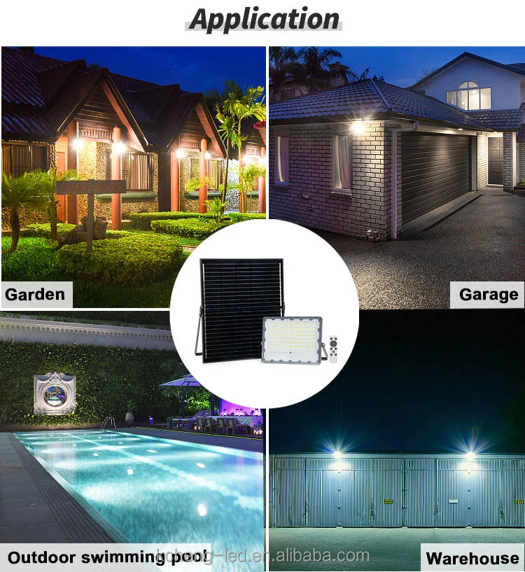 Wholesale Price Waterproof IP65 Backyard 100W Garden Solar Security Flood Light