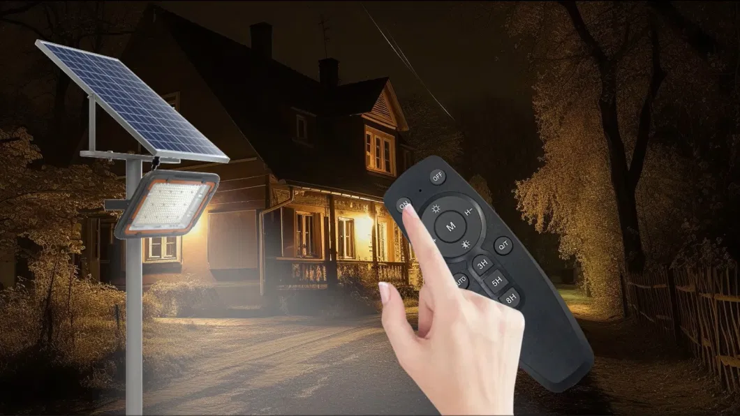 High Brightness High Quality Remote Control Floodlight Sensor Lighting Garden Lampara Reflector 100W 200 600W Waterproof Outdoor Best LED Flood Solar Lamp