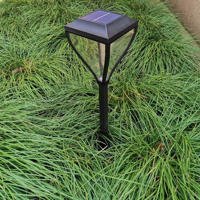 Square Outdoor Waterproof Microwave Induction Landscape Garden LED Spike Light Solar