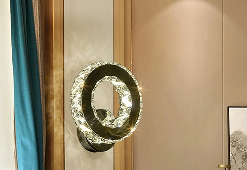 Modern K9 Crystal Wall Lamp for Room Decoration