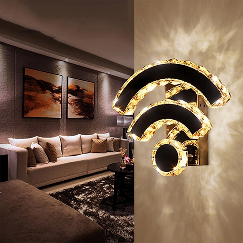 Modern K9 Crystal Wall Lamp for Room Decoration