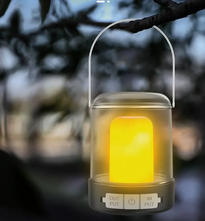 Rechargeable Camping Lantern Outdoor Emergency LED Decorative Light for Camp Tent with Power Bank 3.7V 1500mAh Hanging Camping Lighting