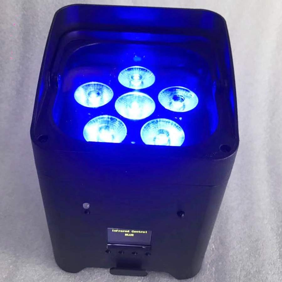 Well Selling WiFi Control High Brightness RGBWA+UV Wireless PAR Light for Night Event