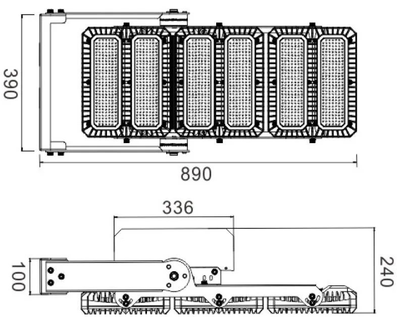 Build-in 10kv SPD 200W 450W 650W 900W 1350W IP67 Waterproof LED Stadium Light Sport Field LED Floodlight High Mast Lighting