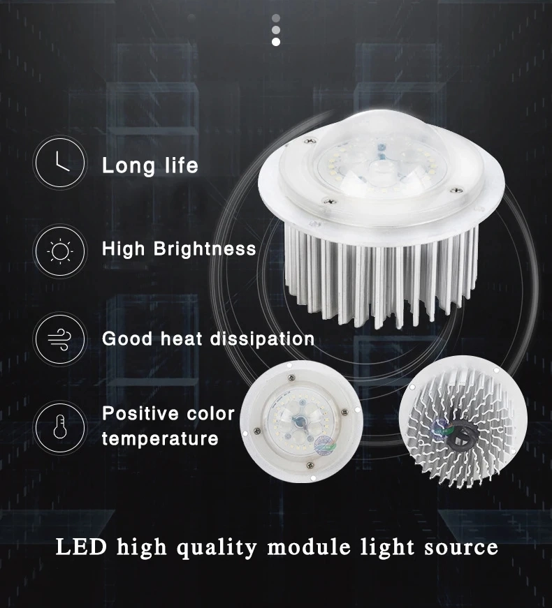 30W/50W LED Module Round Factory Wholesale Four-Sided Translucent Bollard Street Garden Light