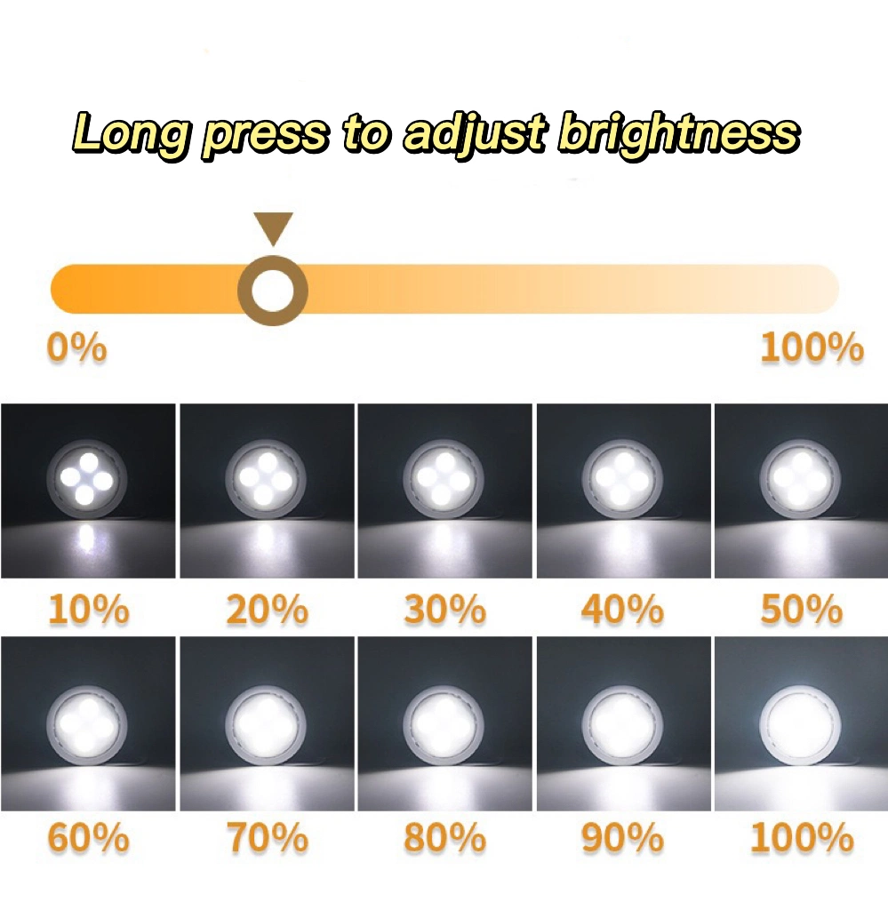 Wholesale 40 Lumen Colorful Battery Cabinet Wall Light with Remote 4PCS LED Home Decorative Wall Mount Touch Night Lamp Time Setting Sensor LED Lighting