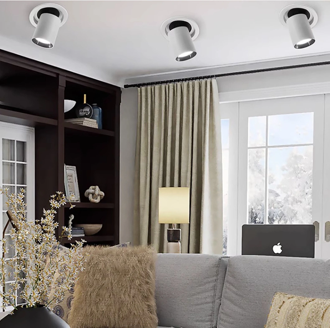 Trim Recsessed Trimless Recessed Pull Down LED Downlight 10W 15W 30W Spotlight Pull Down Ceiling Light Fixture