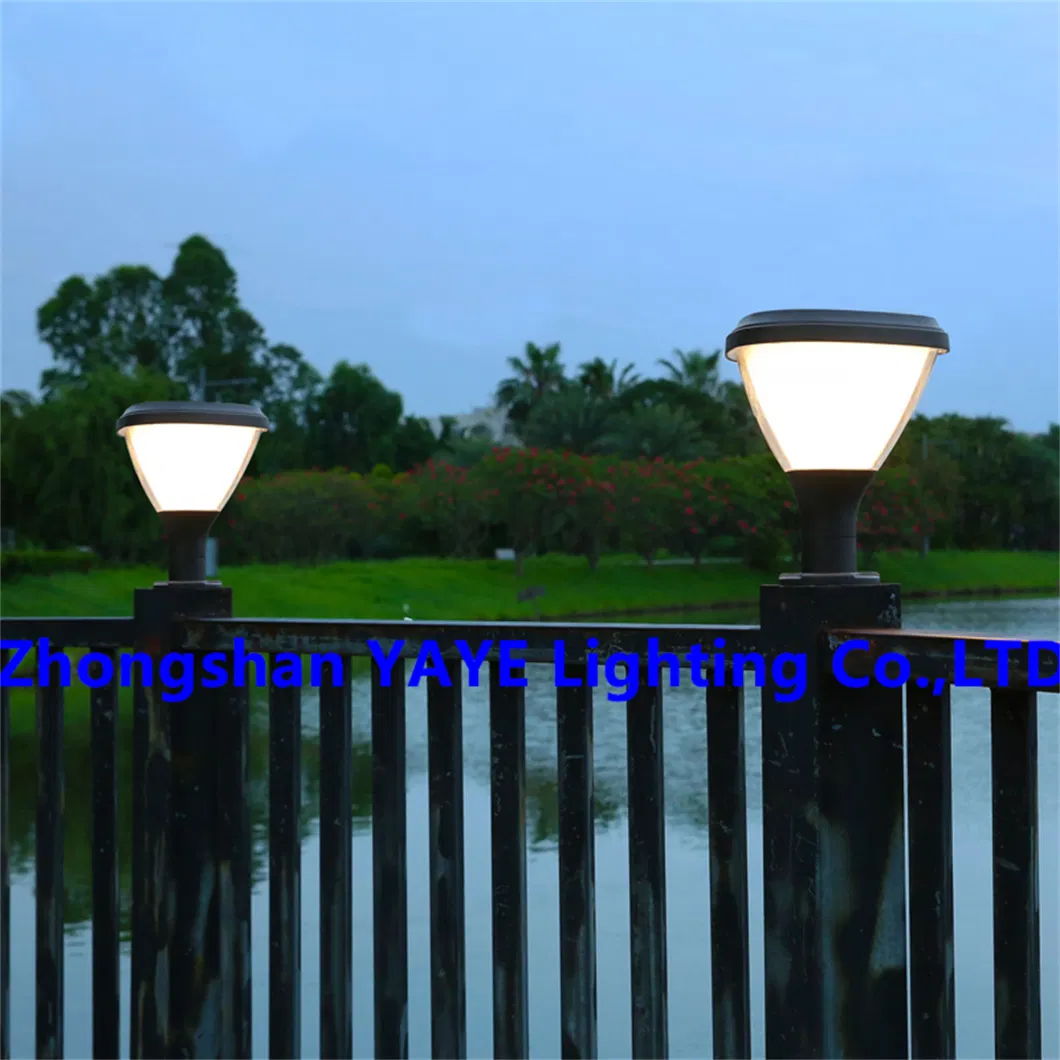 Yaye Factory LED Solar Pillar Lighting Garden Park Pathway Waterproof IP67 High Power 50W High Quality Best Service 3 Years Warranty Best Service