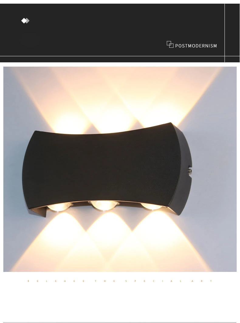 Decorative Black Sconce Modern LED Wall Mount Lamp Light Housing Fixtures