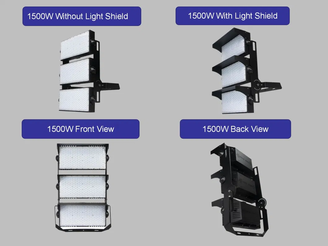 Sports Airport Railway Station Arena Tower Bridge Golf Court High Mast IP65 Cricket Stadium LED 1500 Watt LED Flood Light