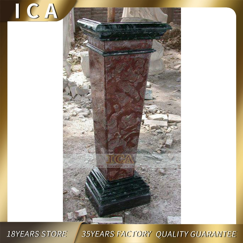 Red Marble Pillar Classic Roman Small Column