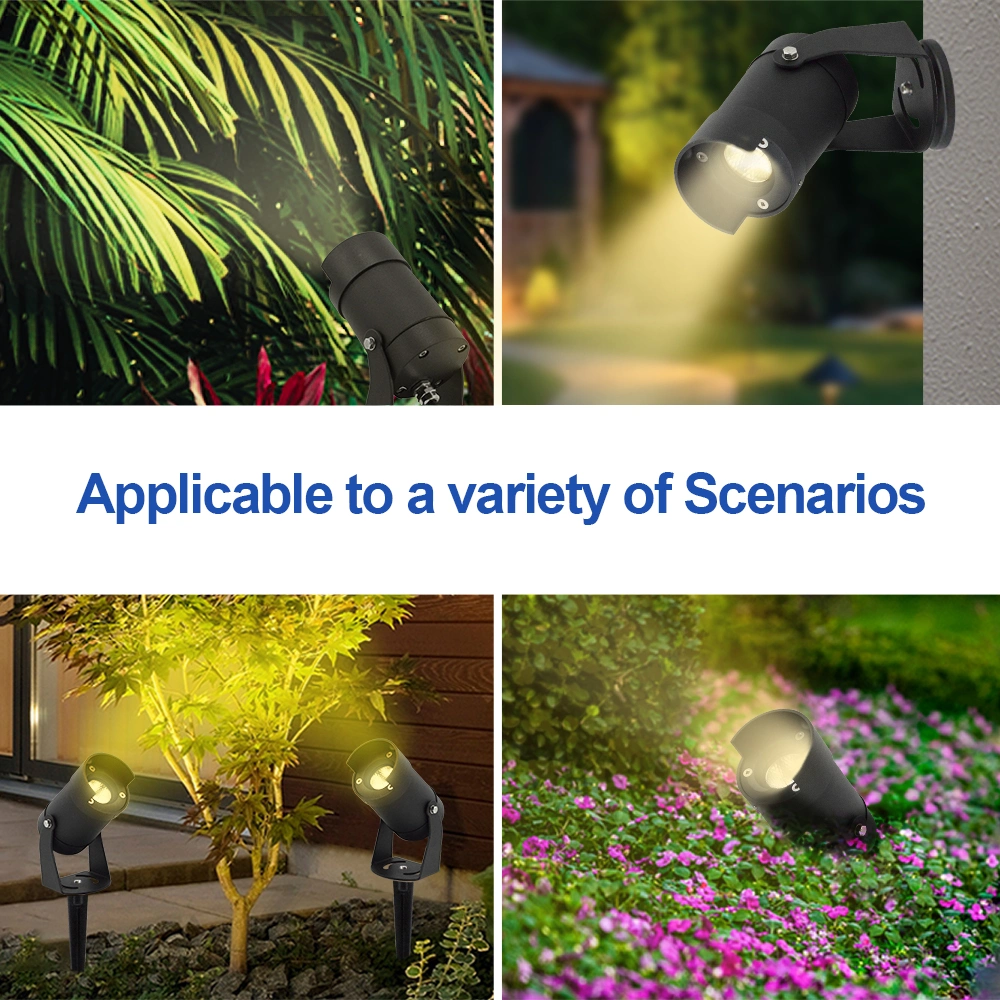 Modern Garden Outdoor Spot IP67 Adjustable LED Spike Light Street Decoration Bollard Lawn Light