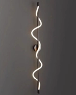 Luxury Minimalism Decorative Lighting Restaurant Wall Lamp Living Room Bedroom Curve LED Light