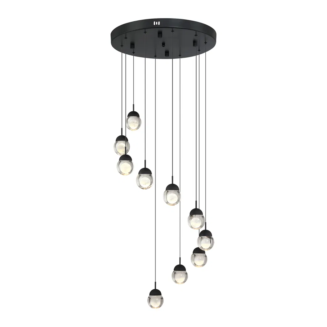 Masivel Lighting Modern Decorative Crystal Pendant Light Indoor Light LED Chandelier Light
