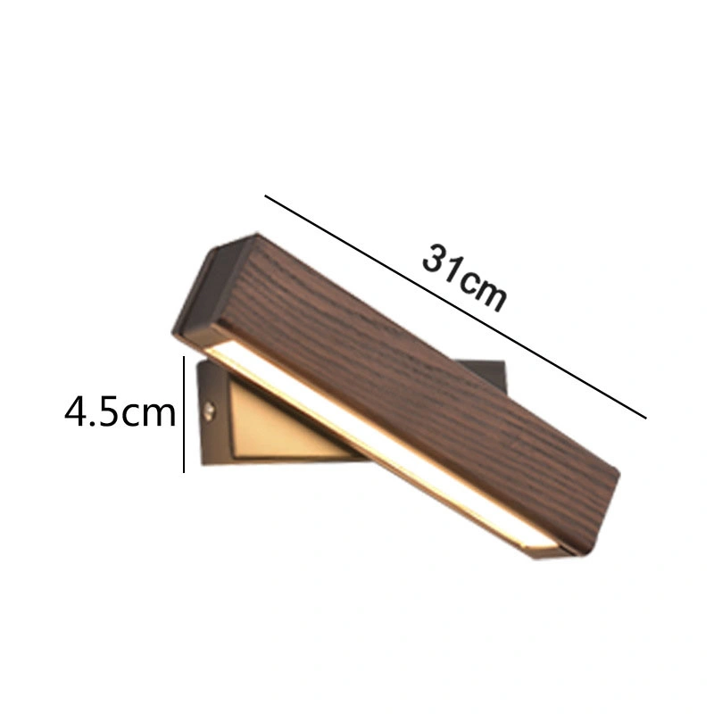 Delivery Wood Material Wall Light Aluminum Outside Modern Wall Lamp