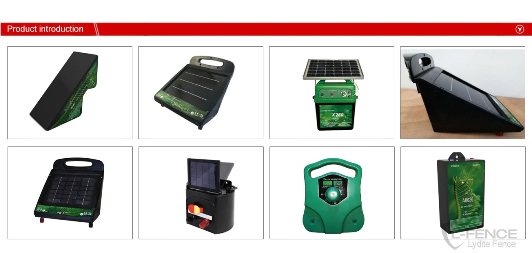 Solar Electric Fence Energiser for Security and Alarsolar Light for Farm