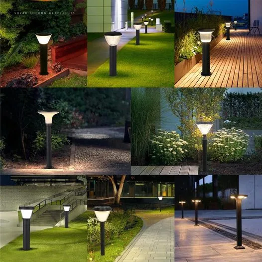 LED Solar Light Waterproof Outdoor Garden Solar Lawn Bollard Lights Factory Supply with PIR Motion Sensor