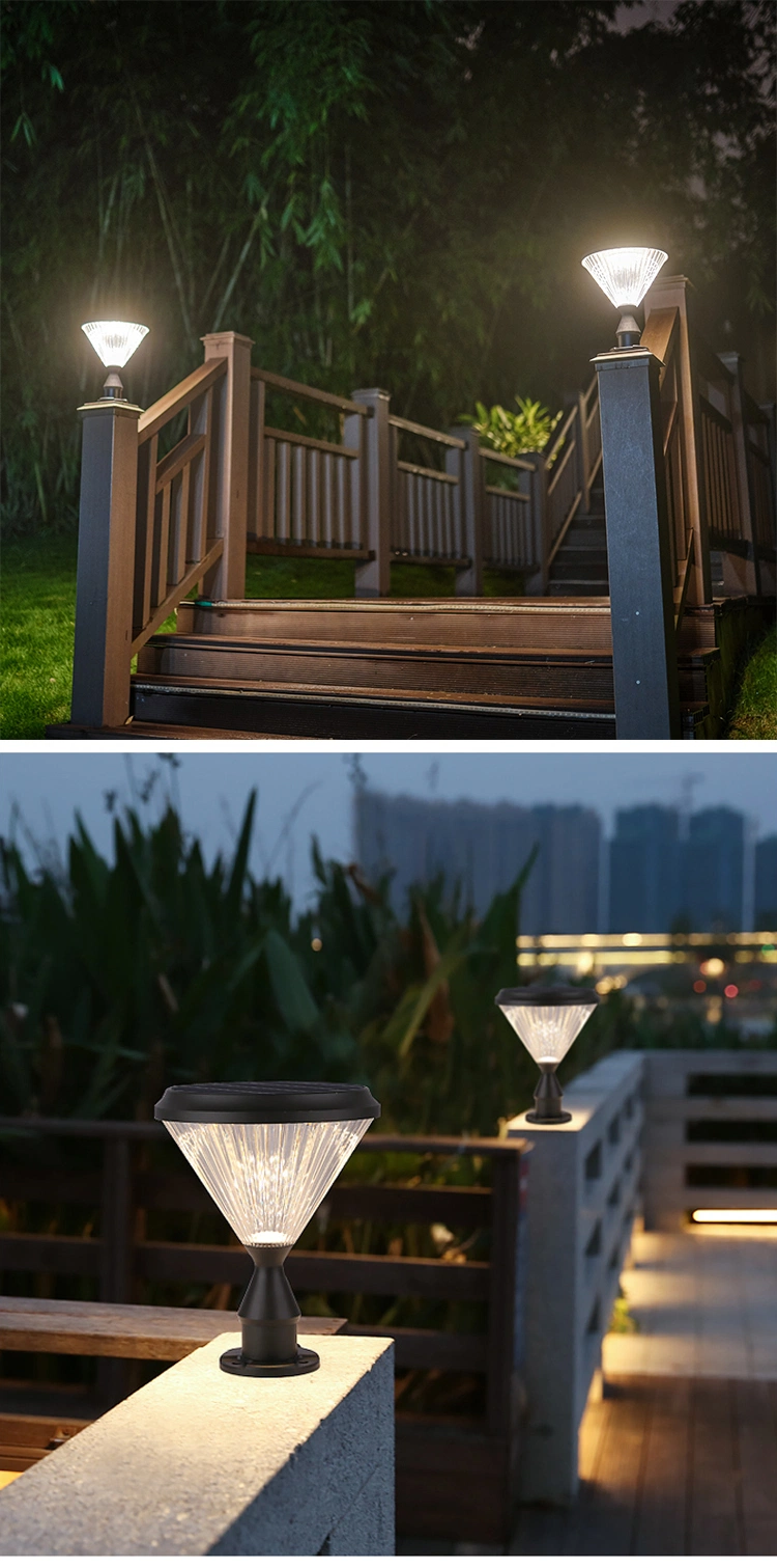 Pillar Lamp Solar Courtyard Outdoor Waterproof Domestic Fence Outside Villadom Garden Light 5W