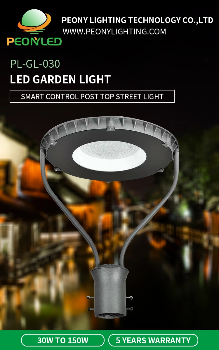 IP66 Top Post 30W LED Module Street Garden Light