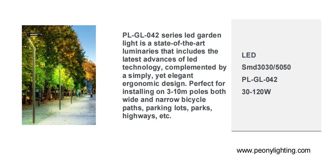Modern Pathway Landscape Post Top Street Lamp 40W 70W Outdoor LED Garden Lighting Pole Lights