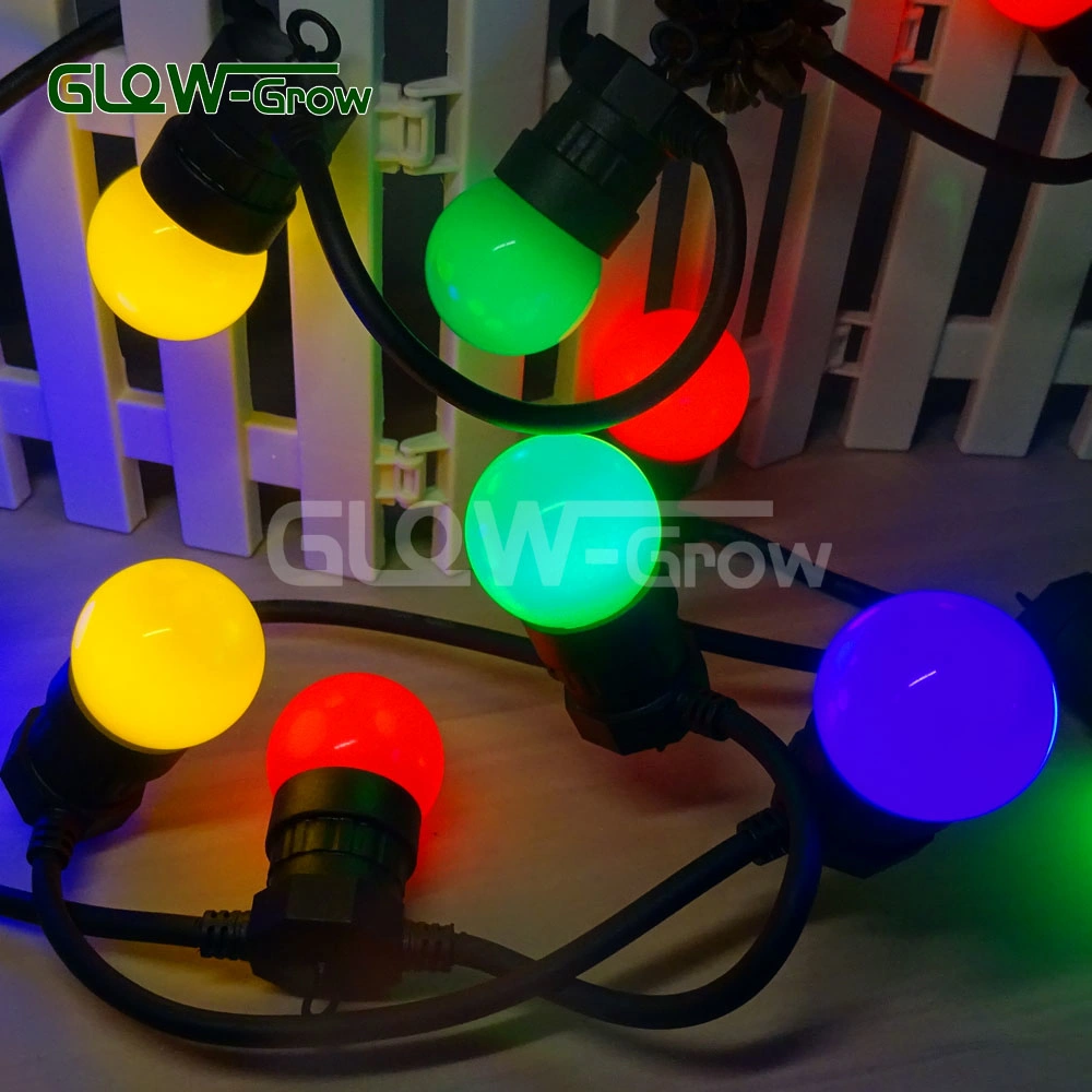 G45 230V Belt Light Cool White Chain Festoon Light LED Globe String Light for Holiday Event Home Garden Street Decoration